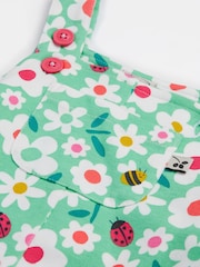 Verde - Frugi Blue Dinosaur Parsnip Dungarees - Imagen 2 de 4