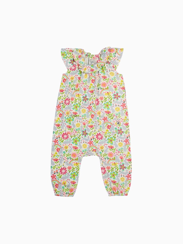 Frugi White Bunny Playsuit - Imagen 1 de 4