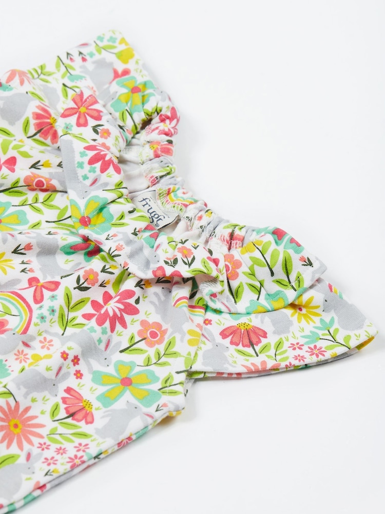 Frugi White Bunny Playsuit - Imagen 2 de 4