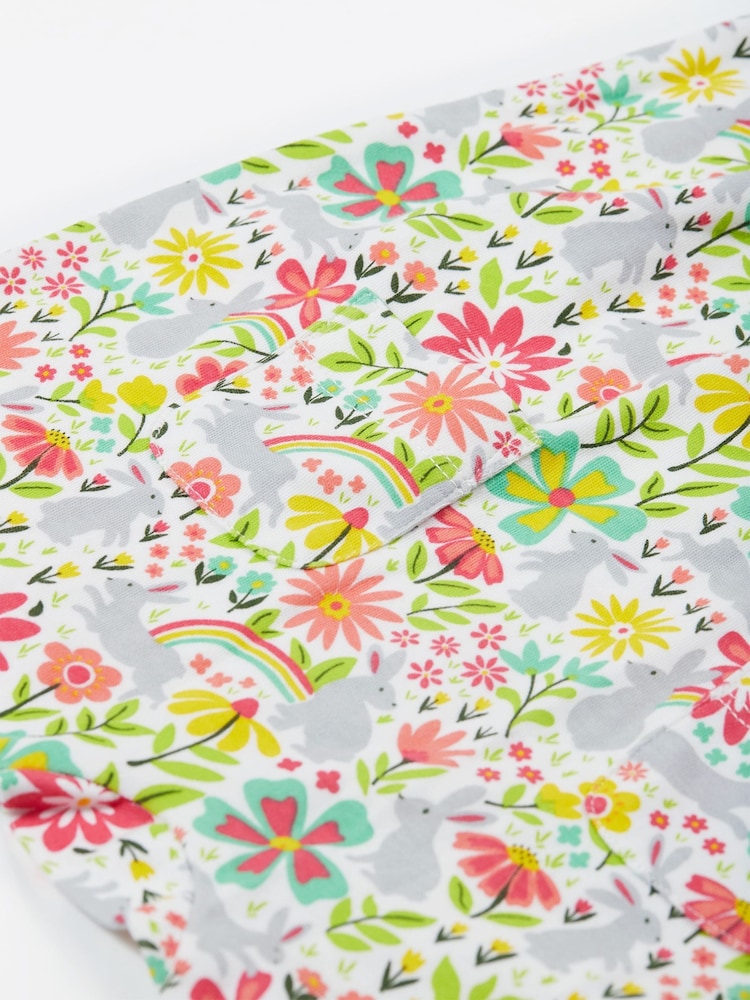 Frugi White Bunny Playsuit - Image 3 of 4
