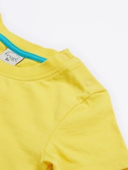 Frugi Blue Avery Appliqué 100% Organic Cotton T-Shirt - Image 4 of 5