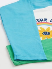 Frugi White Tamar Raglan 100% Organic Cotton Non Appliqué Top - Image 2 of 4