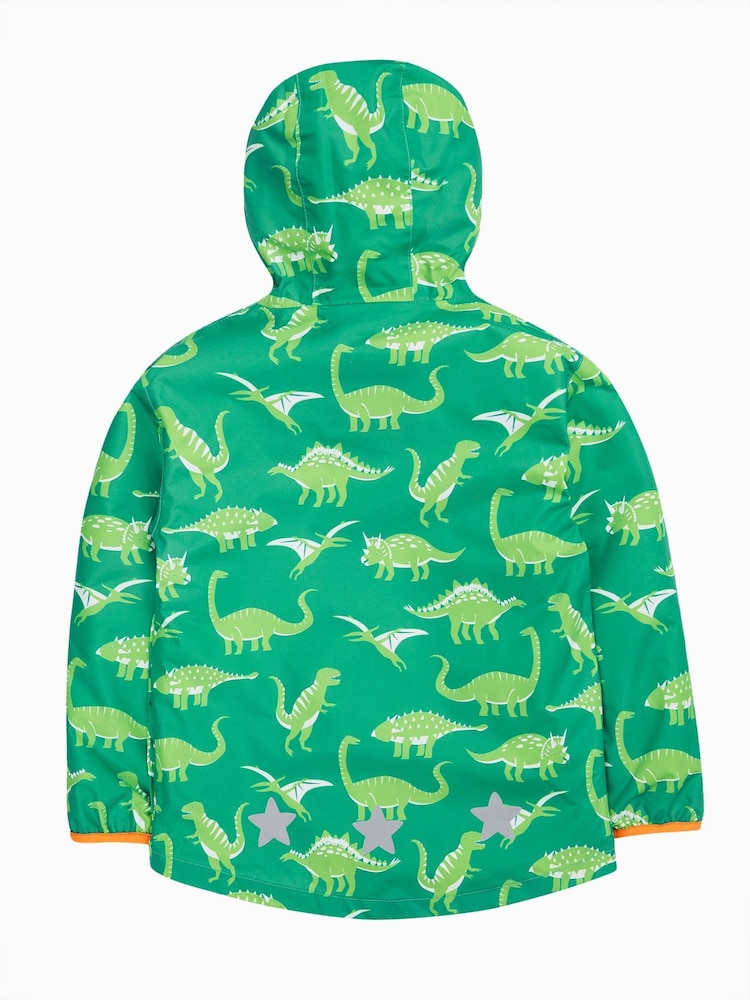 Frugi Green Dinosaur Waterproof Jacket - Image 2 of 5