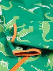 Frugi Green Dinosaur Waterproof Jacket - Image 4 of 5
