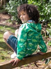 Frugi Green Dinosaur Waterproof Jacket - Image 5 of 5