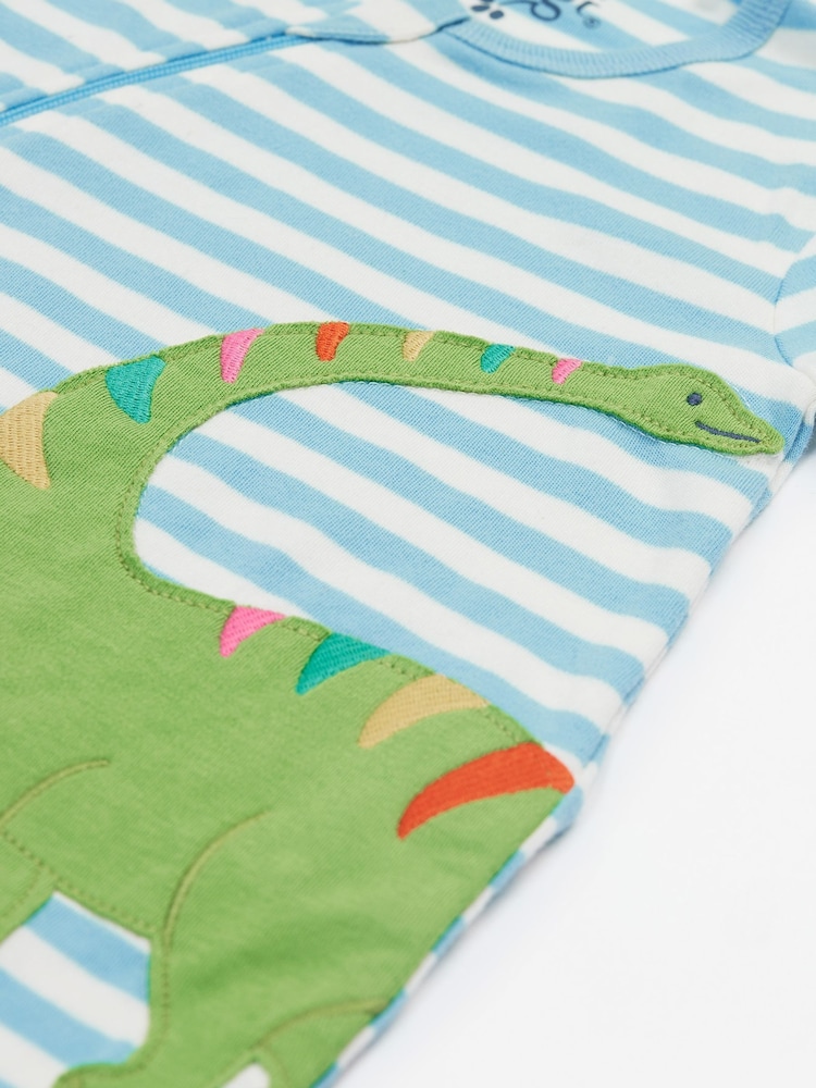 Frugi Blue Zelah Kimono Zip Romper - Imagen 5 de 5