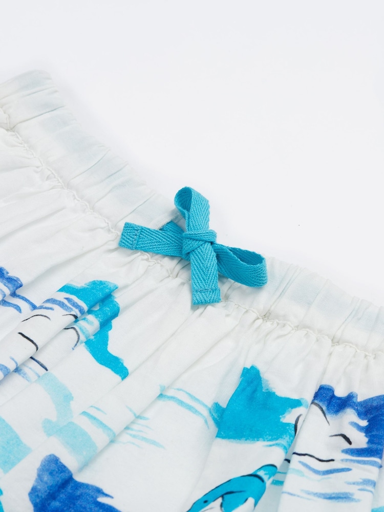 Frugi Girls Twirly Dream Cotton White Skirt - Image 2 of 4 Frugi Girls Twirly Dream Cotton White Skirt - Image 2 of 4
