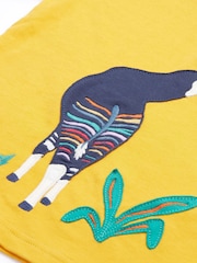 Желтый - Красная футболка с аппликацией Frugi Carsen - Детский топ - Image 3 of 5