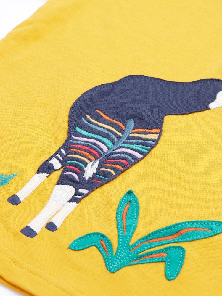 Frugi Red Carsen Applique T-shirt - Kids Top - Image 3 of 5