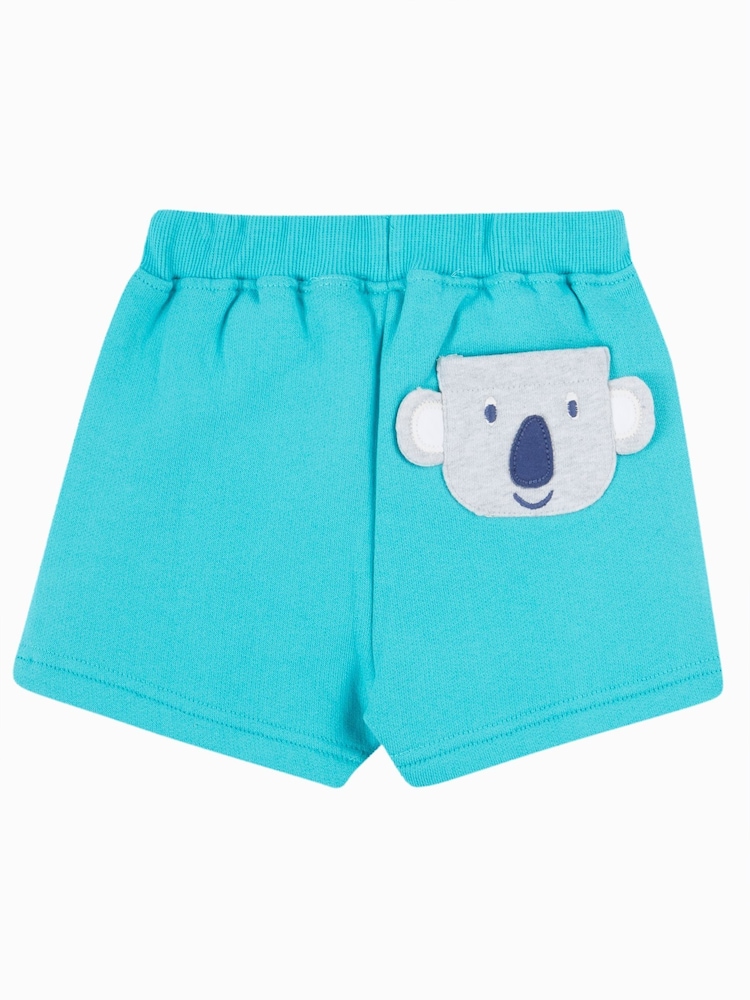 Frugi Blue Sydney Appliqué 100% Cotton Shorts - Image 2 of 4