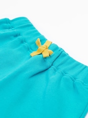 Frugi Blue Sydney Appliqué 100% Cotton Shorts - Image 3 of 4