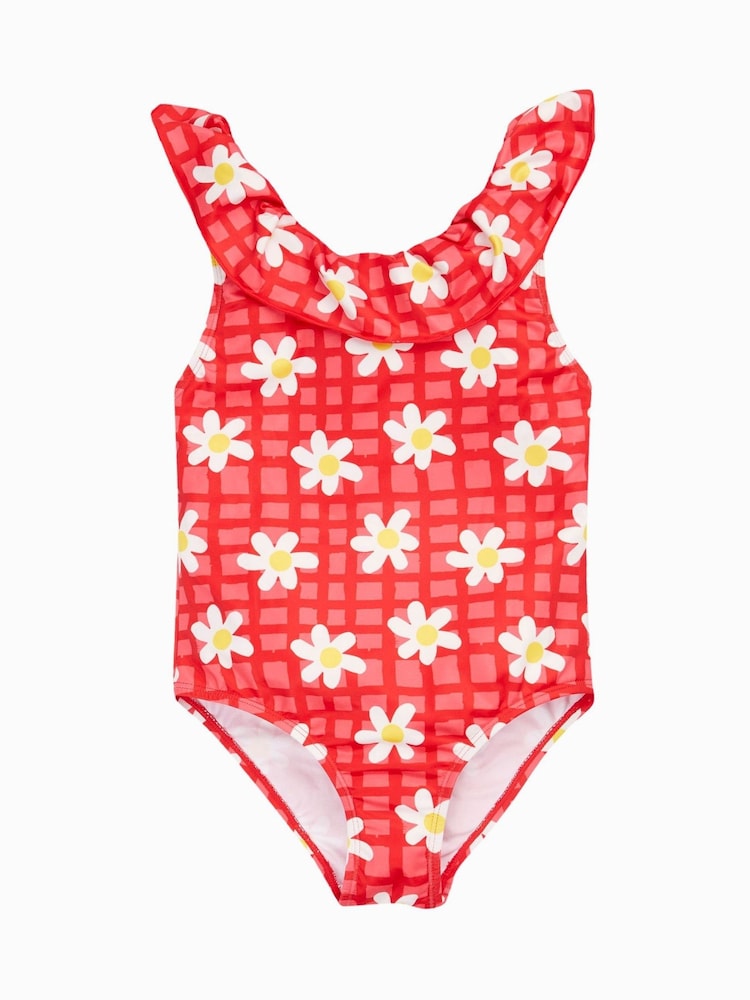 Frugi Pink Flower Swimsuit - Swimwear - Image 1 of 5