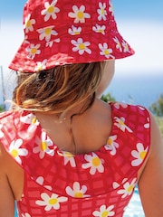 Frugi Pink Flower Swimsuit - Swimwear - Image 5 of 5