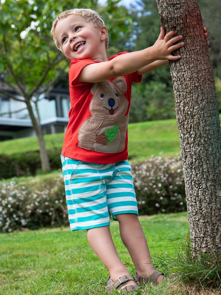 Frugi Kids Blue Sunny 100% Organic Cotton Shorts Clothing - Image 1 of 5