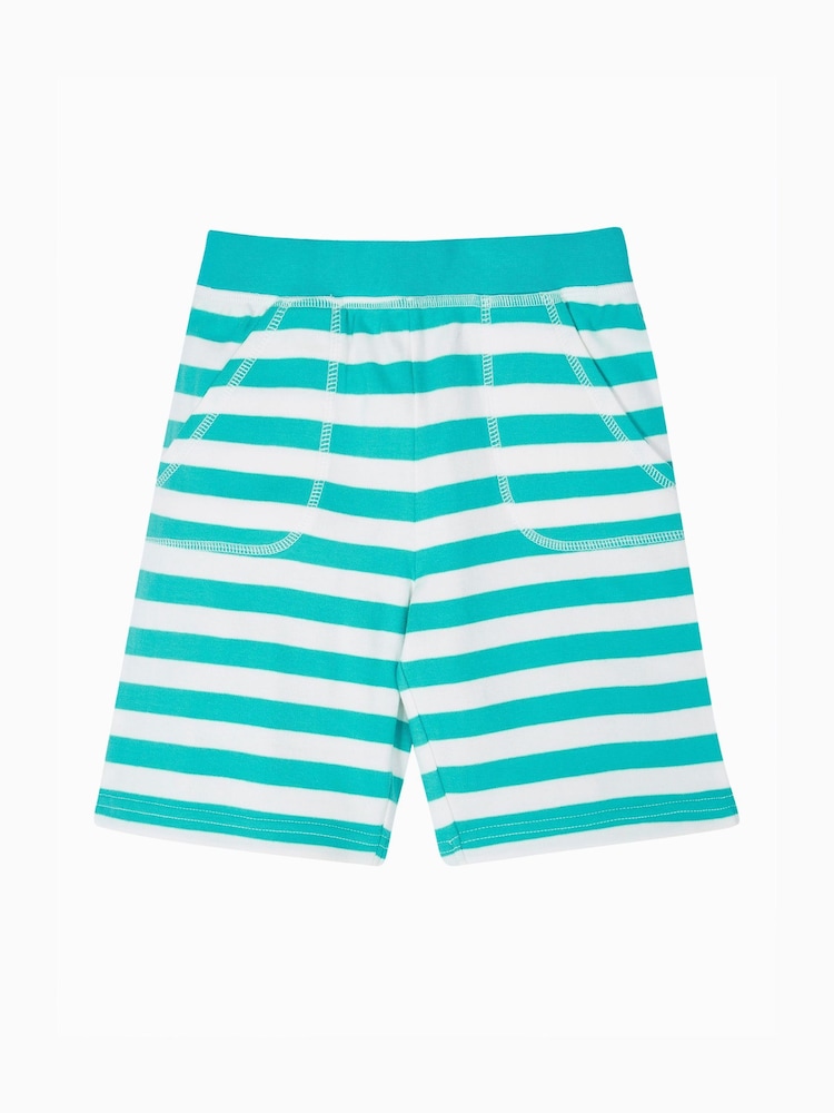 Frugi Kids Blue Sunny 100% Organic Cotton Shorts Clothing - Image 2 of 5