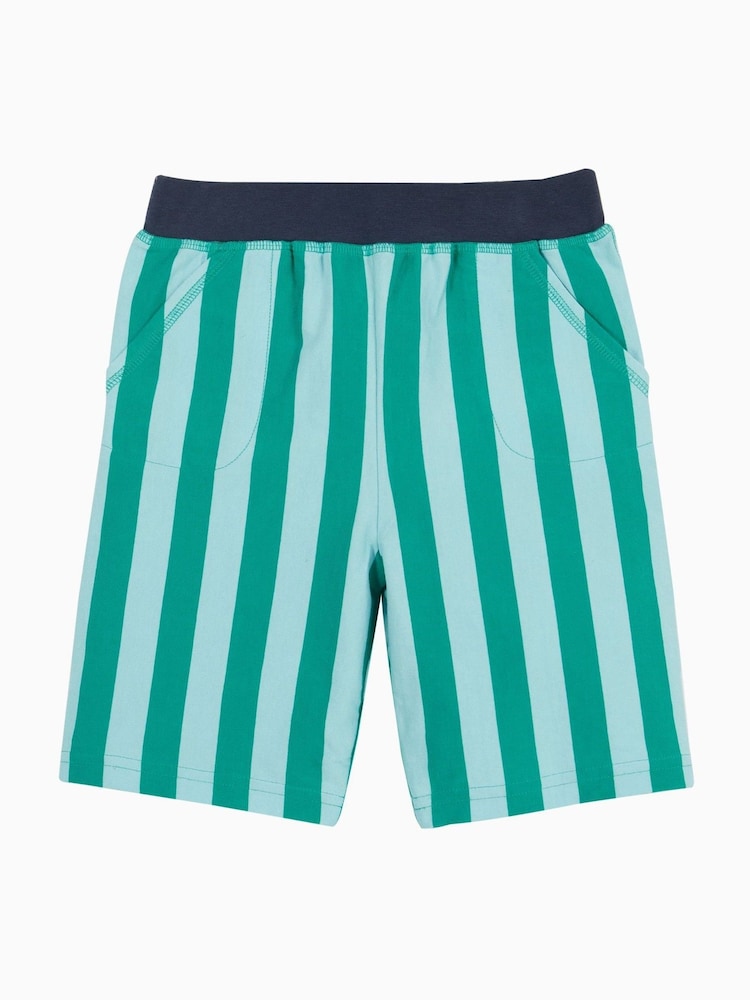 Frugi Blue Stithian 100% Organic Cotton Shorts - Image 2 of 6