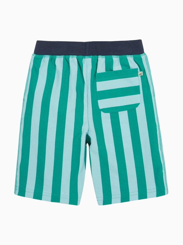 Frugi Blue Stithian 100% Organic Cotton Shorts - Image 3 of 6