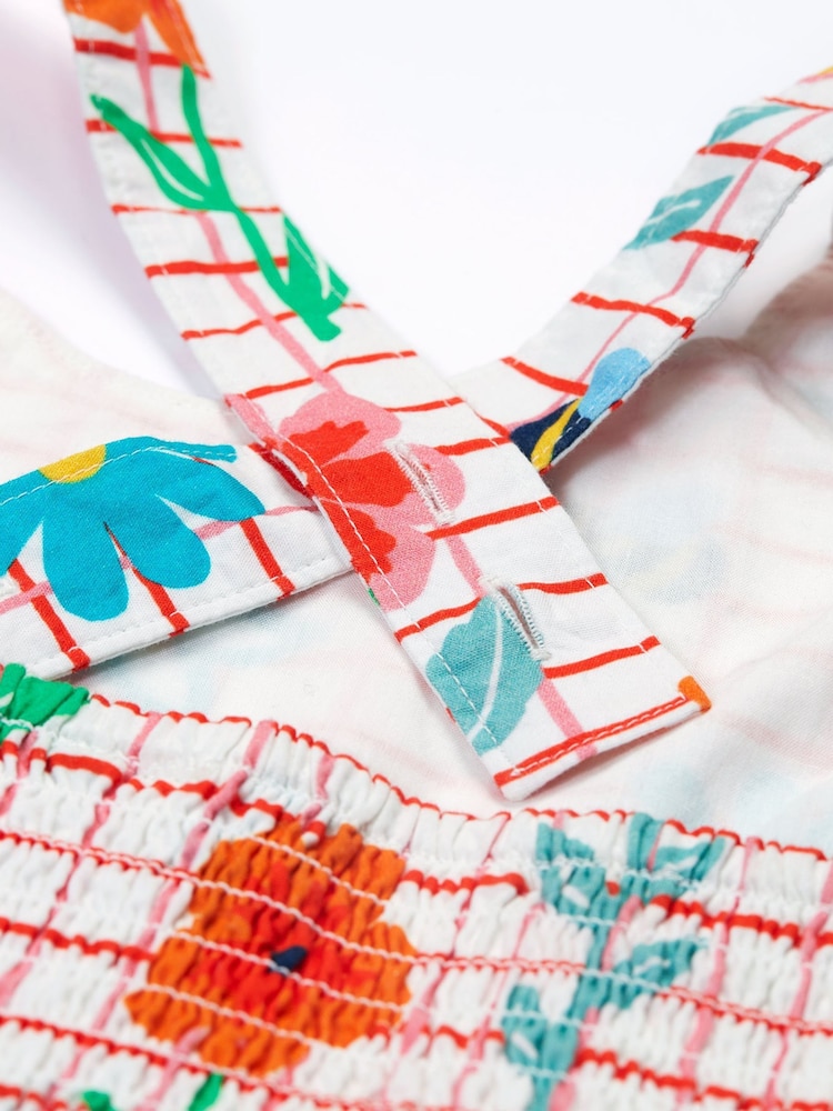 Frugi Rainbow Floral Summer Dress - Image 7 of 8