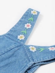 Frugi Blue Hazel Denim 100% Organic Cotton Dungarees - Image 4 of 7