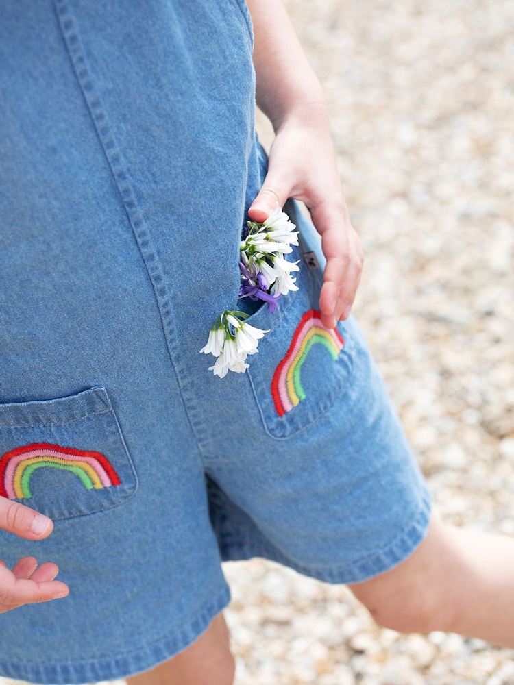 Frugi Blue Hazel Denim 100% Organic Cotton Dungarees - Image 7 of 7
