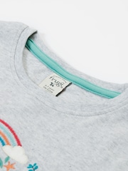 Frugi Grey Alice Appliqué 100% Organic Cotton T-Shirt - Imagen 4 de 4