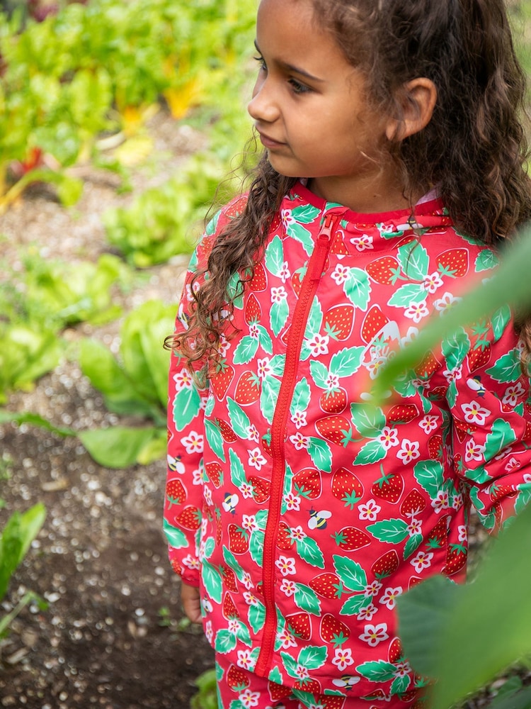 Rosa - Frugi Green Dinosaur Waterproof Jacket - Imagen 5 de 5