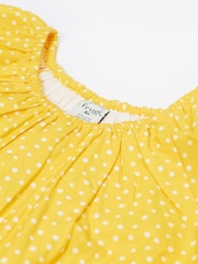 Frugi Yellow Lowen 100% Cotton Dress - Image 6 of 6