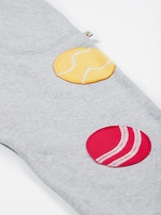 Frugi Kids Grey Jack Applique 100% Organic Cotton Joggers - Image 3 of 5