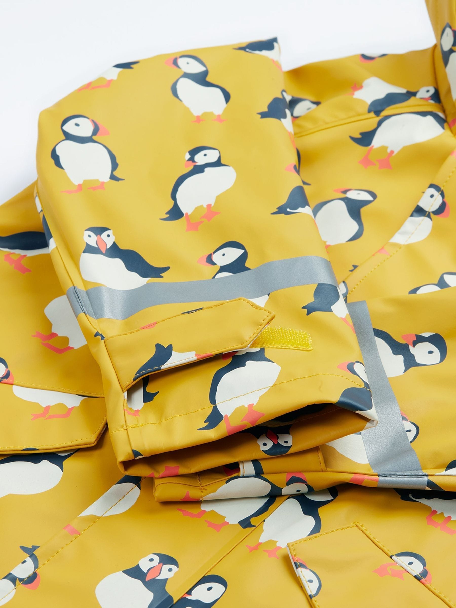 Buy Frugi Yellow Puddle Buster Printed Rain Coat from Next USA