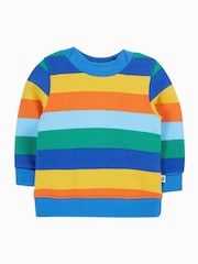Frugi Rainbow Easy On Printed 100% Organic Cotton Jumper - Image 1 of 4