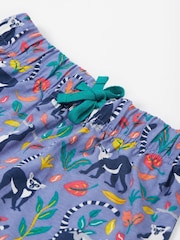 Frugi Purple Palmer Printed 100% Organic Cotton Shorts - Image 2 of 4