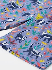 Frugi Purple Palmer Printed 100% Organic Cotton Shorts - Image 3 of 4