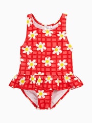 Frugi Kids Blue Little Coral Swimsuit Swimwear - Image 1 of 3