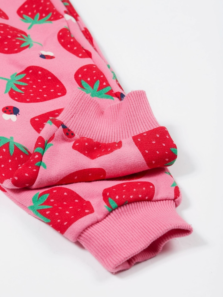 Frugi Pink Strawberry Joggers - Baby Clothing - Image 2 of 4