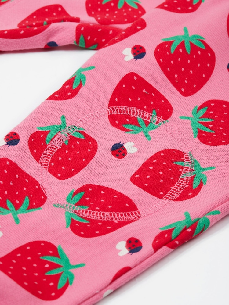 Frugi Pink Strawberry Joggers - Baby Clothing - Image 4 of 4