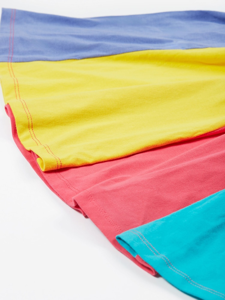 Frugi Blue Rainbow Jersey 100% Organic Cotton Skirt - Image 4 of 4
