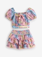 River Island Pink Girls Rara Skirt Set - Image 1 of 1
