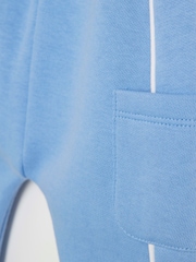 River Island Blue Baby Boys Blue Bear Sweat Set - Image 4 of 5