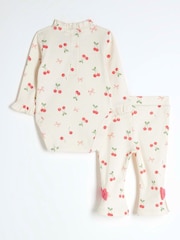 River Island Cream Baby Girls Kickflare Set - Image 2 of 4