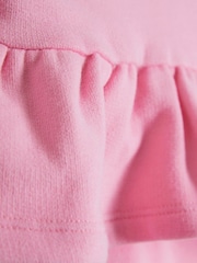River Island Pink Baby Girls Ruffle Trimmed Sweat Top & Joggers Set - Image 5 of 5