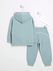 River Island Green Boys Piped Tracksuit - Image 2 of 5