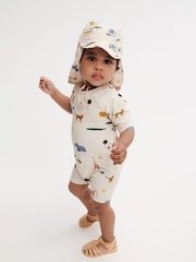 Liewood Baby Cream Thor Swim Jumpsuit - Image 4 of 5