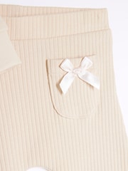 Marrón - River Island Baby Girls Peplum Sweater Set - Imagen 5 de 5