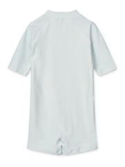 Liewood Blue Max Seersucker Short Sleeve UV Protection Swim playsuit - Image 2 of 5