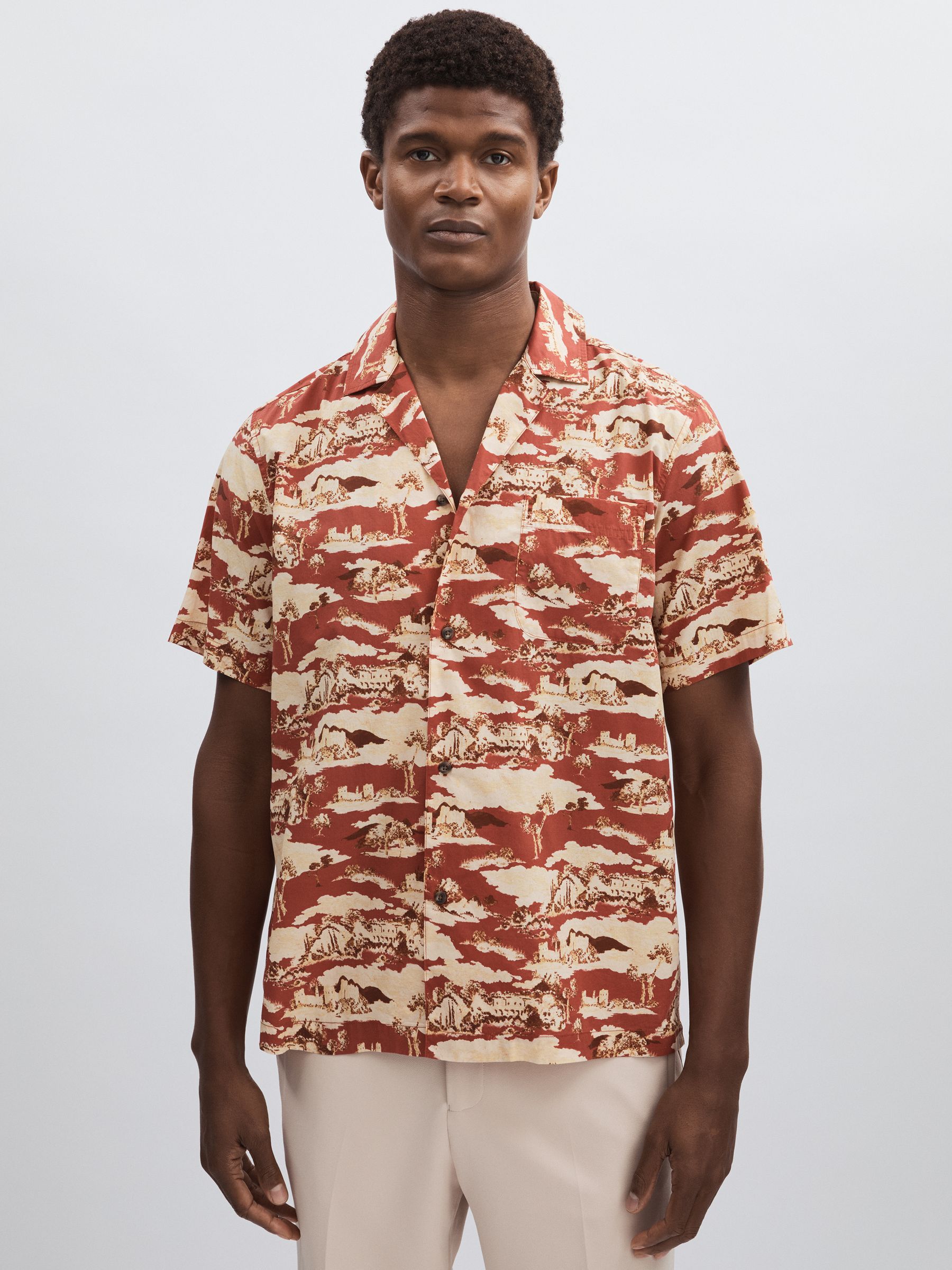 Les Deux Lesley Ruins Aop Short Sleeves Shirt