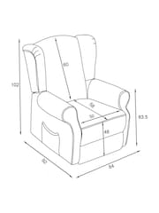 Chunky Weave Mid Natural Sherlock Snuggle Seat Snuggle Recliner - Image 3 of 8