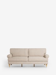 Chunky Weave Mid Natural Delia Large 3 Seater Small Sofa - Image 1 of 6