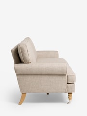 Chunky Weave Mid Natural Delia Large 3 Seater Small Sofa - Image 2 of 6