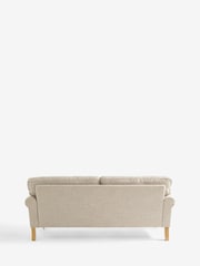 Chunky Weave Mid Natural Delia Large 3 Seater Small Sofa - Image 7 of 8