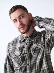 Green Long Sleeve Check Shirt - Image 1 of 9